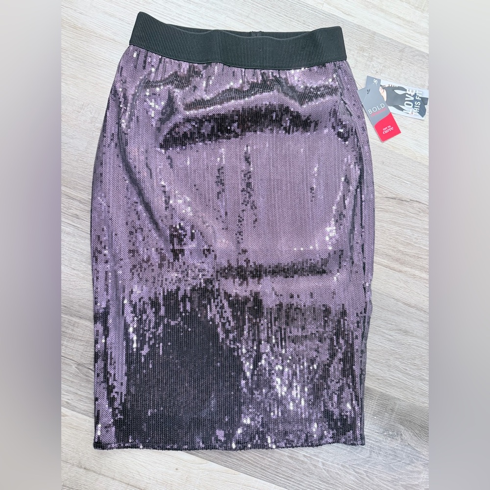 Sequin Purple Skirt